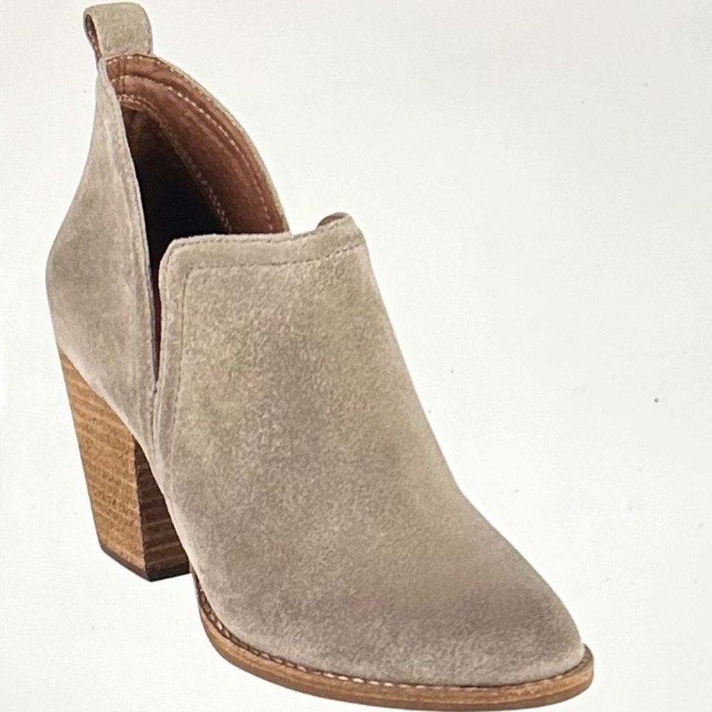 JEFFERY CAMPBELL  Rosalee Suede Taupe Booties Size 6.5M